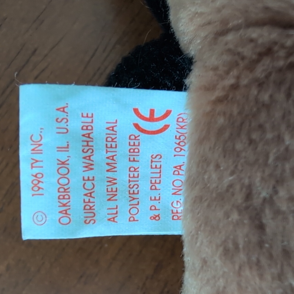 Beanie Baby 1996 Doby Stuffed Animal Vintage - Picture 6 of 7